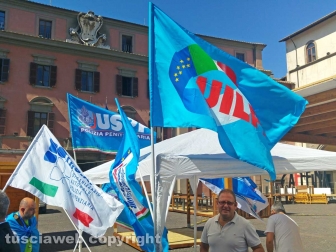 La protesta della polizia penitenziaria