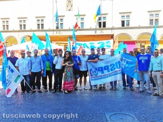 La protesta della polizia penitenziaria