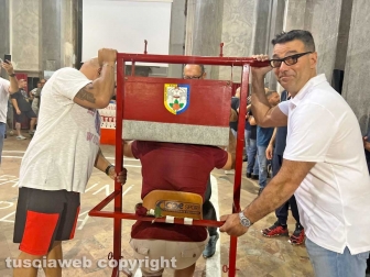 Viterbo - La prova di portata dei facchini