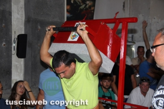 Santa Rosa - La prova di recupero dei facchini