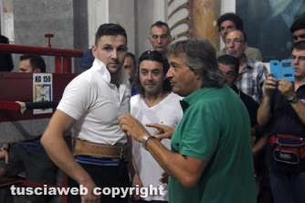 Santa Rosa - La prova di recupero dei facchini