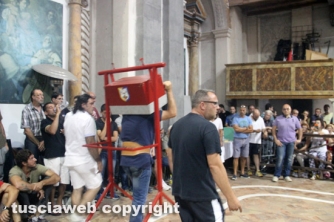 Santa Rosa - La prova di recupero dei facchini