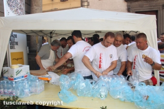 La prova di trasporto del traliccio di Gloria