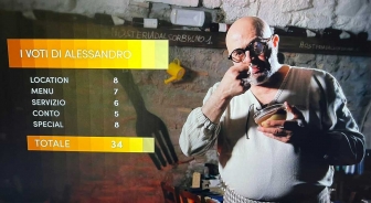 I voti di Alessandro Borghese all'Hosteria dal sor Bruno
