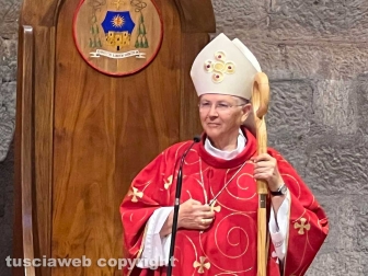 Viterbo - La ricorrenza di San Matteo, patrono della finanza e dei commercialisti - Il vescovo Piazza