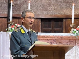 Viterbo - La ricorrenza di San Matteo, patrono della finanza e dei commercialisti - Il comandante Carlo Pasquali