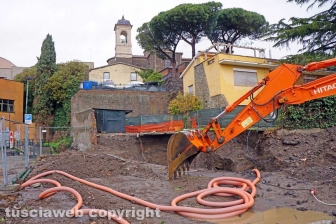 La rottura del collettore fognario al Sacrario
