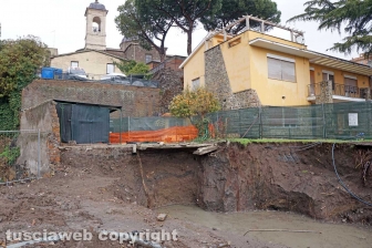 La rottura del collettore fognario al Sacrario