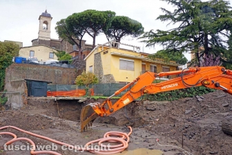 La rottura del collettore fognario al Sacrario