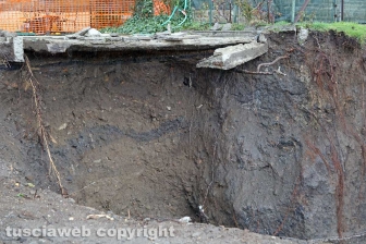 La rottura del collettore fognario al Sacrario