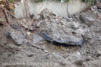 La rottura del collettore fognario al Sacrario