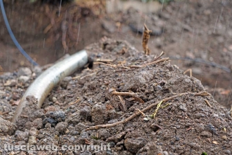 La rottura del collettore fognario al Sacrario