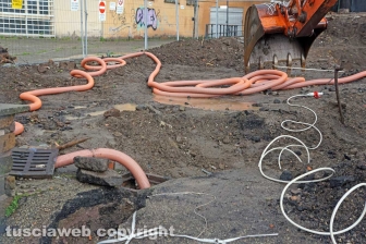La rottura del collettore fognario al Sacrario