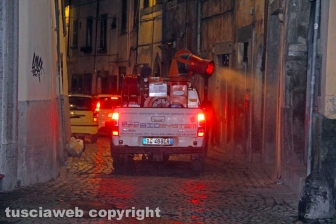 La sanificazione della città