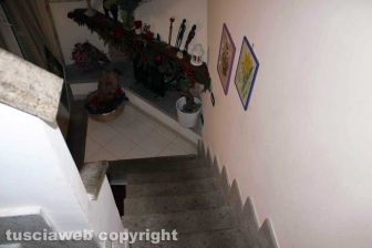 Giallo di Ronciglione - Le prime immagini della scala da cui Maria Sestina Arcuri è precipitata