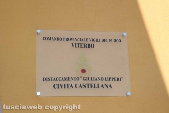 La sede dei vigili del fuoco intitolata a Giuliano Lipperi