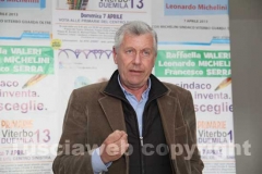 Leonardo Michelini nella sede del comitato