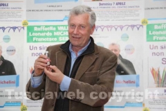 Leonardo Michelini nella sede del comitato