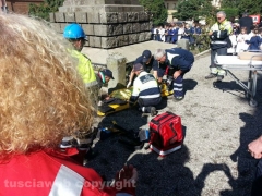 Acquapendente - La simulazione di un terremoto