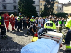 Acquapendente - La simulazione di un terremoto