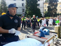 Acquapendente - La simulazione di un terremoto