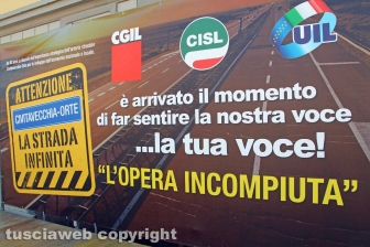 Monteromano - Manifestazione sindacale per la trasversale