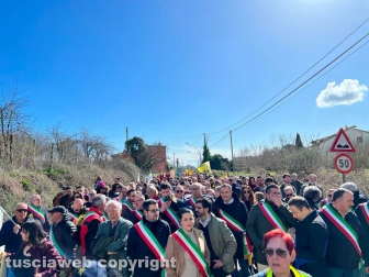 Corchiano - 60 comuni della Tuscia in marcia per dire no al deposito nucleare