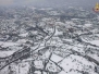 La Tuscia vista dall'elicottero dopo il nevone