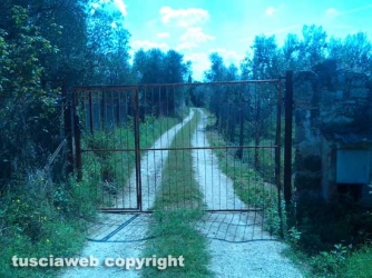 Viterbo - La via Francigena inaccessibile