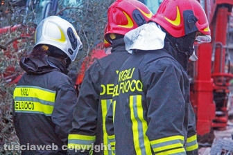 La villetta distrutta dall'esplosione