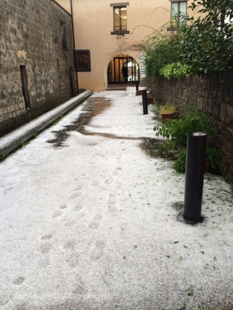 La violenta grandinata su Viterbo del 2014