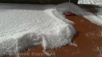 La violenta grandinata su Viterbo del 2014