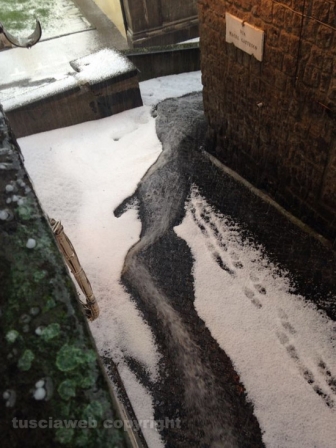 La violenta grandinata su Viterbo del 2014