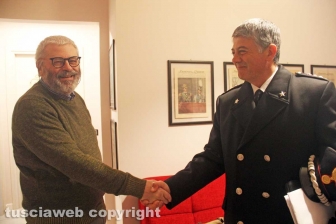 La visita del comandante Massimo Friano a Tusciaweb