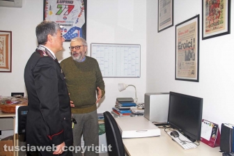 La visita del comandante Massimo Friano a Tusciaweb