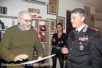 La visita del comandante Massimo Friano a Tusciaweb
