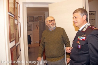 La visita del comandante Massimo Friano a Tusciaweb