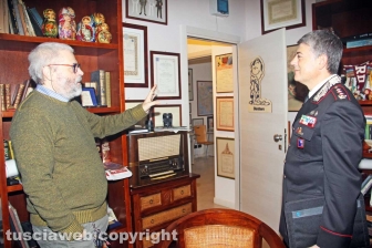 La visita del comandante Massimo Friano a Tusciaweb