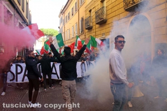 La manifestazione degli studenti