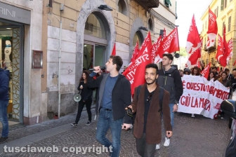 Viterbo - La protesta degli studenti