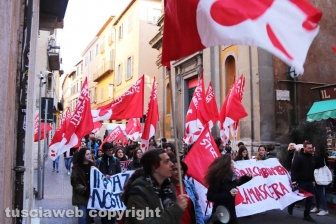 Viterbo - La protesta degli studenti