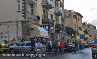 I tifosi della Viterbese festeggiano