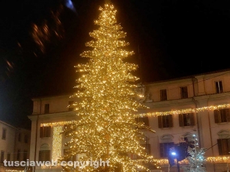 Viterbo - L'accensione dell'albero di Natale a piazza del Comune