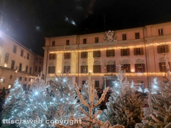 Viterbo - L'accensione dell'albero di Natale a piazza del Comune