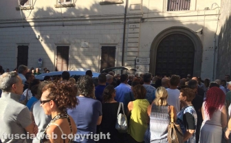 Viterbo - I funerali di Massimiliano Greto