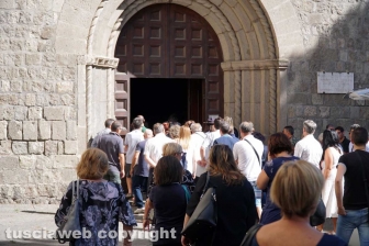 Viterbo - I funerali di Massimiliano Greto
