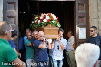 Viterbo - I funerali di Massimiliano Greto