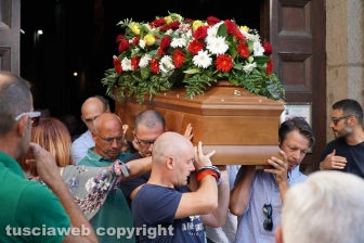 Viterbo - I funerali di Massimiliano Greto