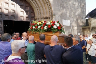 Viterbo - I funerali di Massimiliano Greto