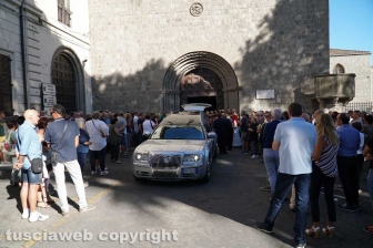 Viterbo - I funerali di Massimiliano Greto